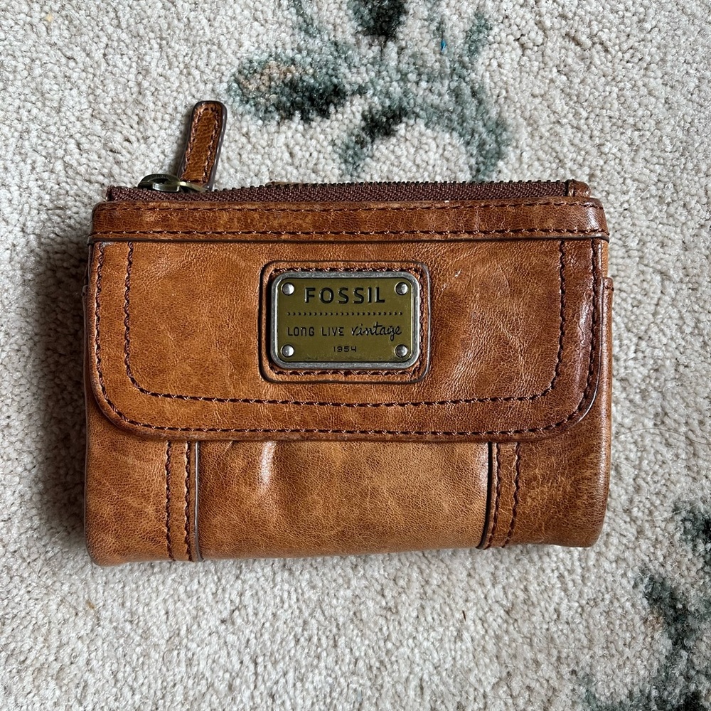 Fossil Wallet Brown leather and compact